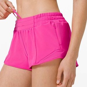 Lululemon pink tracker shorts